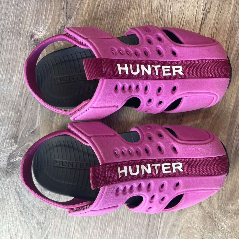 Hunter Kids Pink Outdoor Sandals HKERINA Water Shoes Toddler Size 10 US 27 EU